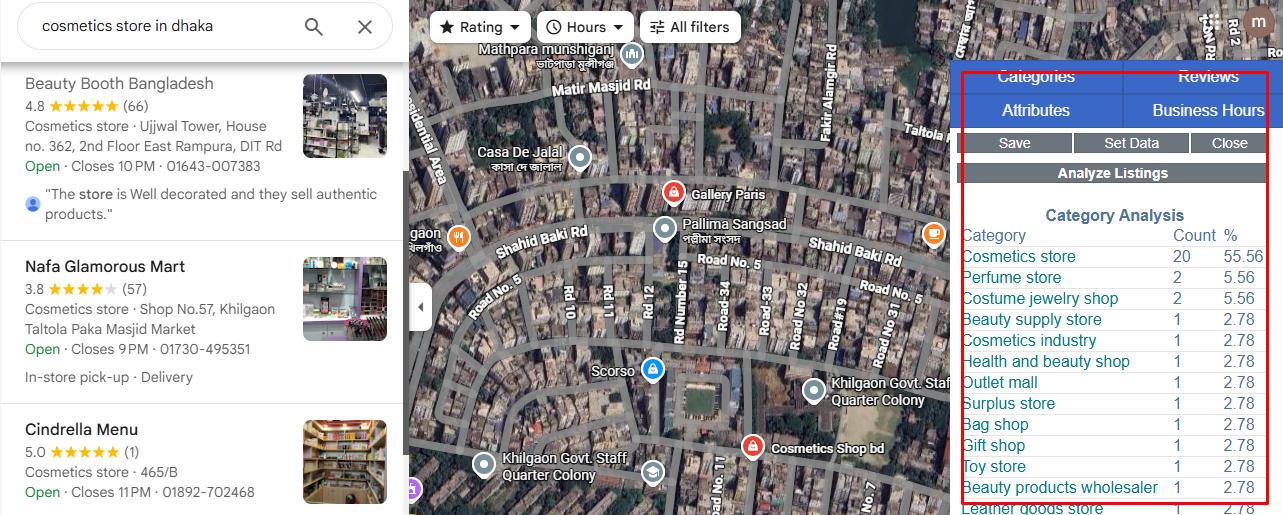 spying competitors Google my business info